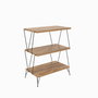 Hanah Home Mesa Lateral de Pino Moderna Industrial 46x76x30 cm Tablero de Partículas Melamina 18mm